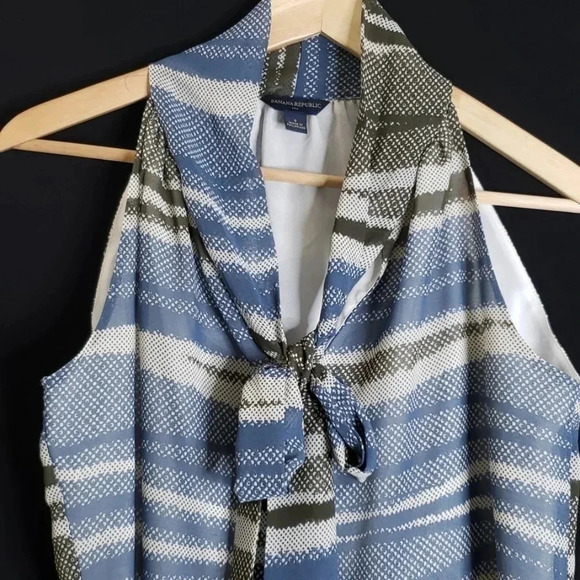 Banana Republic | Women's | Top | Size S | Blue and Taupe | Like New - Picture 4 of 6